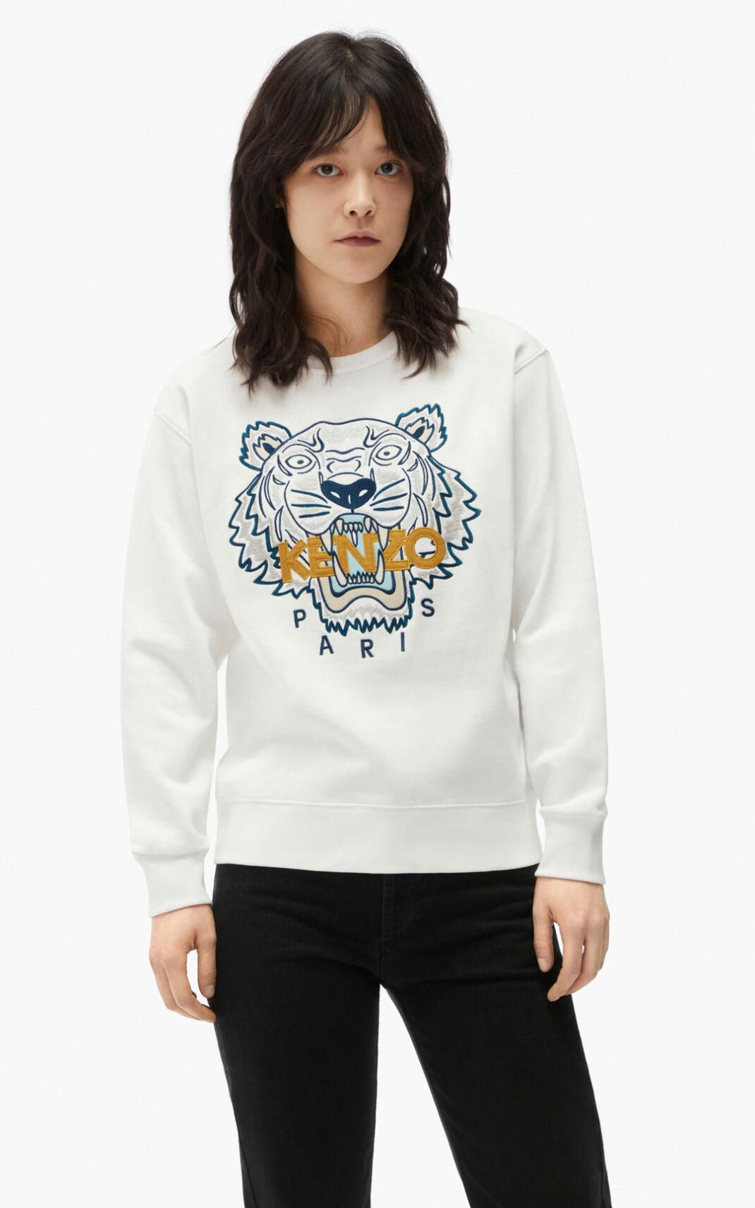 Kenzo Tiger Sweatshirt Dam | 46801-QDFW